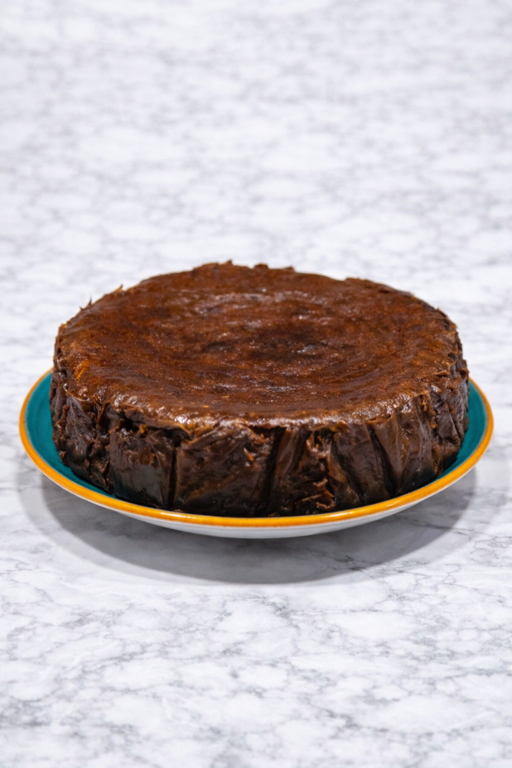 Tarta de queso y chocolate negro