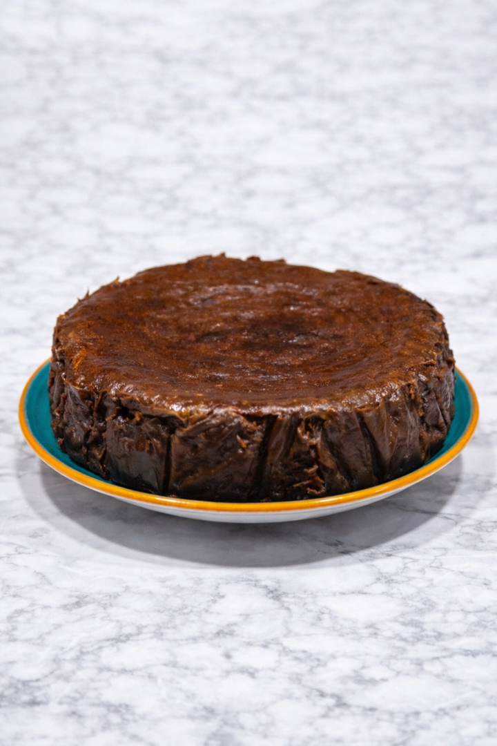 Tarta de queso y chocolate negro