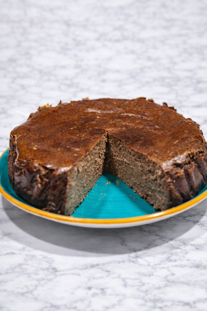 Tarta de queso y chocolate negro